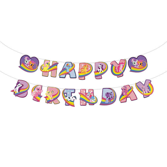 My Litttle Pony Happy Birthday Banner