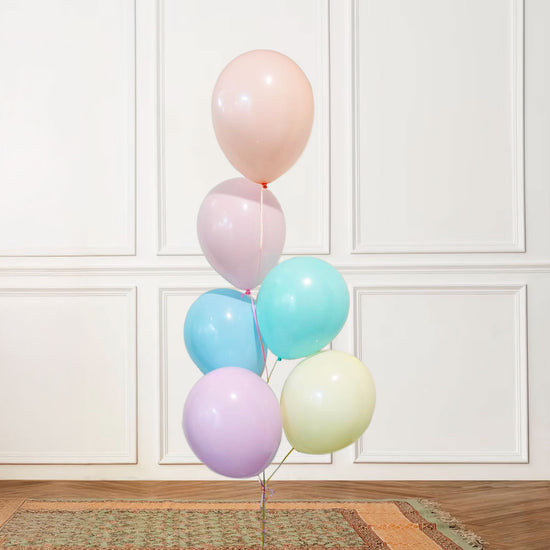 Macaron Colored Latex Balloon Bouquet