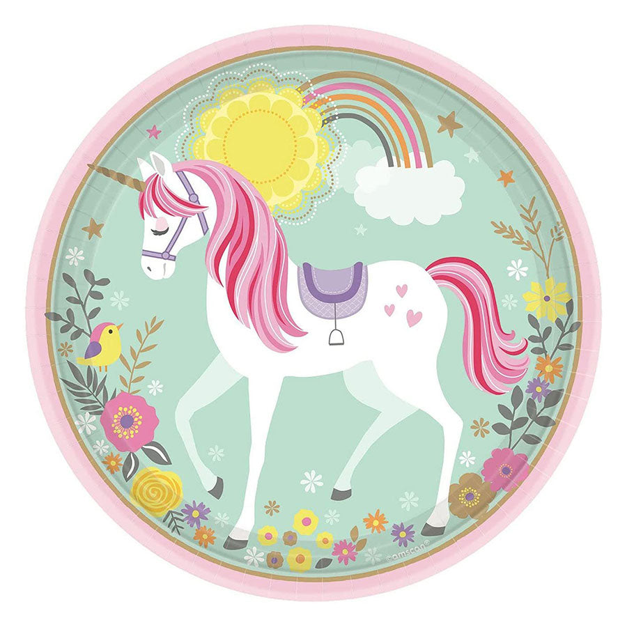 Magical Unicorn 9" Party Plates (16pc)
