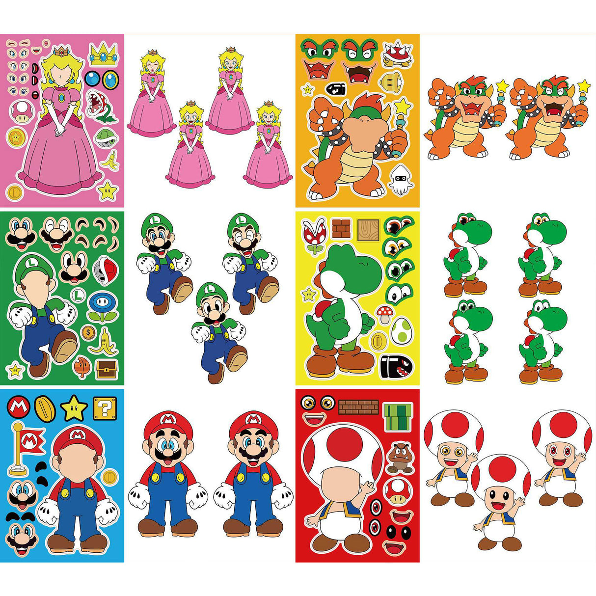 Super Mario Make a Face Activity are great for any birthday party event.