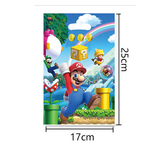 Load image into Gallery viewer, Packing goodie bags made easy with these Mario World Treat Bags!!
