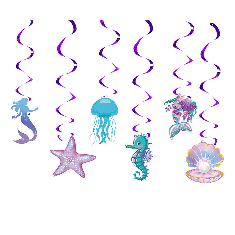 Mermaid Party Swirl Decoration