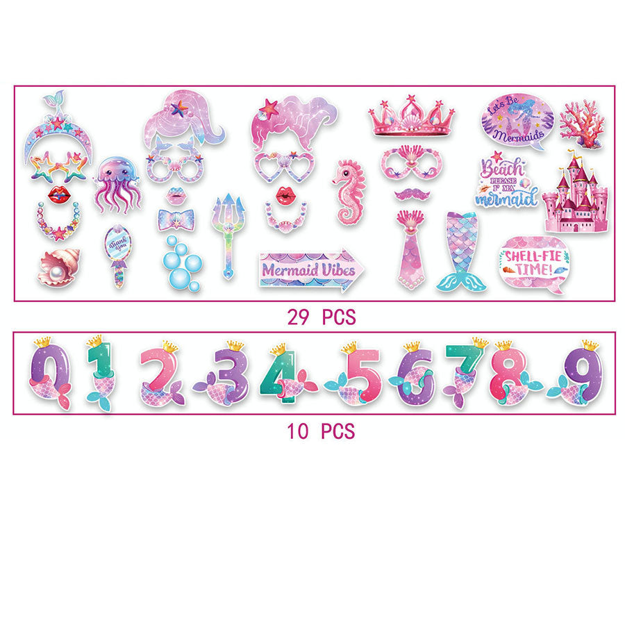 Mermaid Party Photo Props