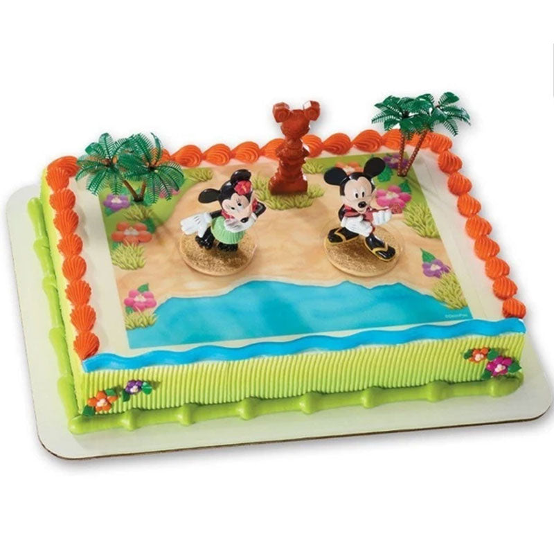 Mickey Minnie Luau Cake Topper