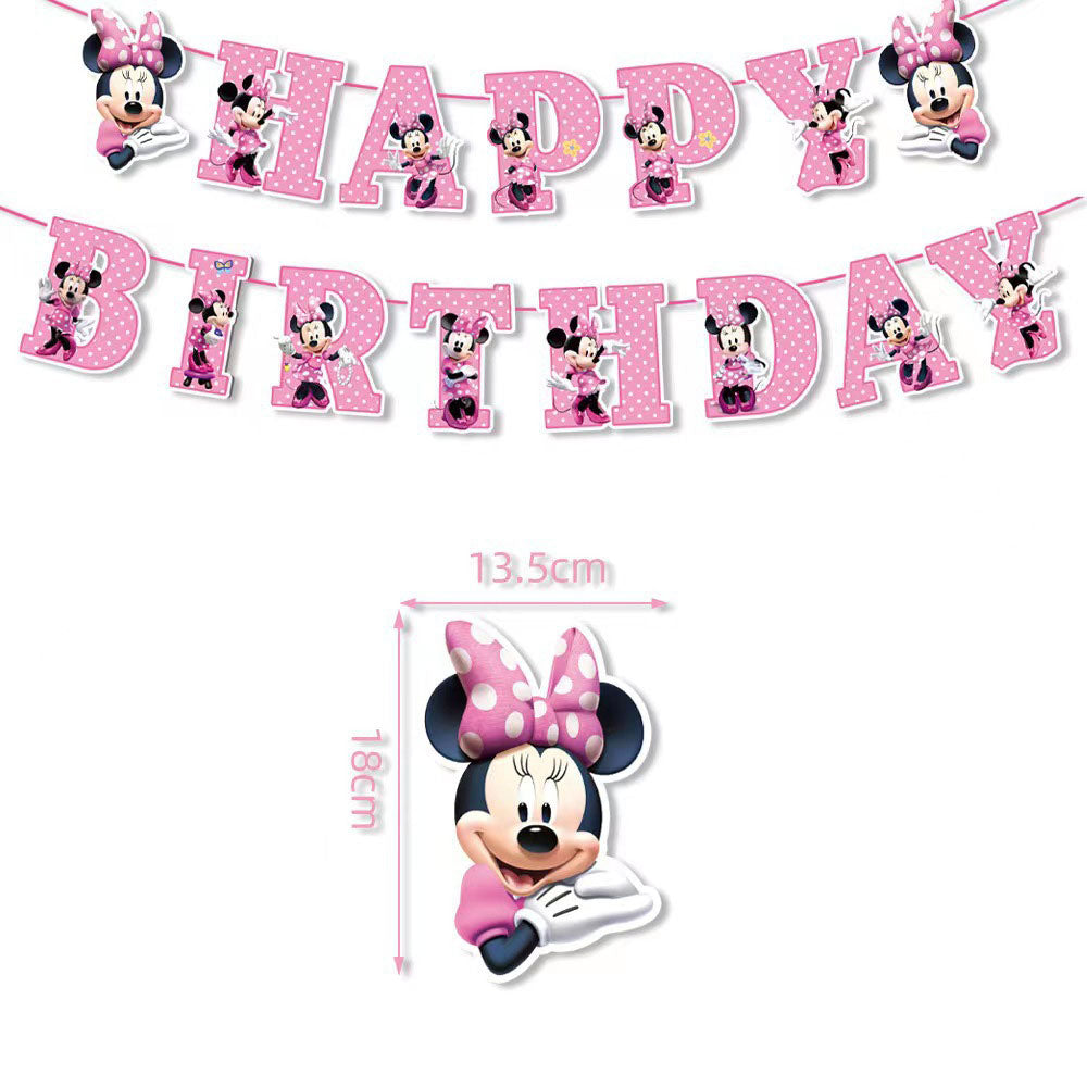 Minnie Letter Birthday Banner