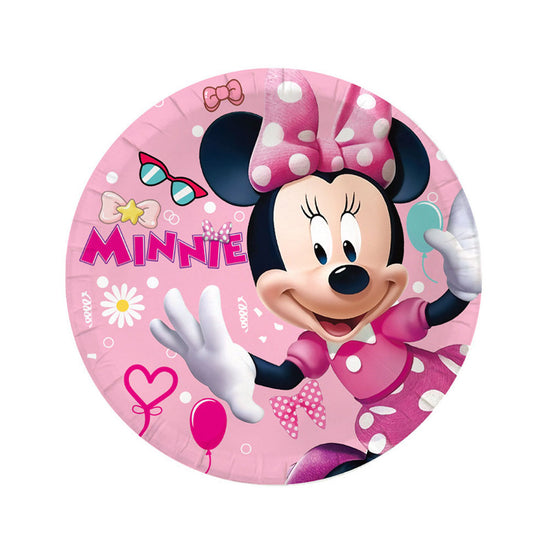 Pink Minnie Mouse Party Plate for the birthday cake serving. Sweet and nice item right now available at our party supplies shop.