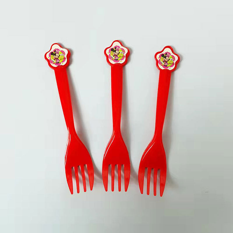 Minnie Plastic Forks