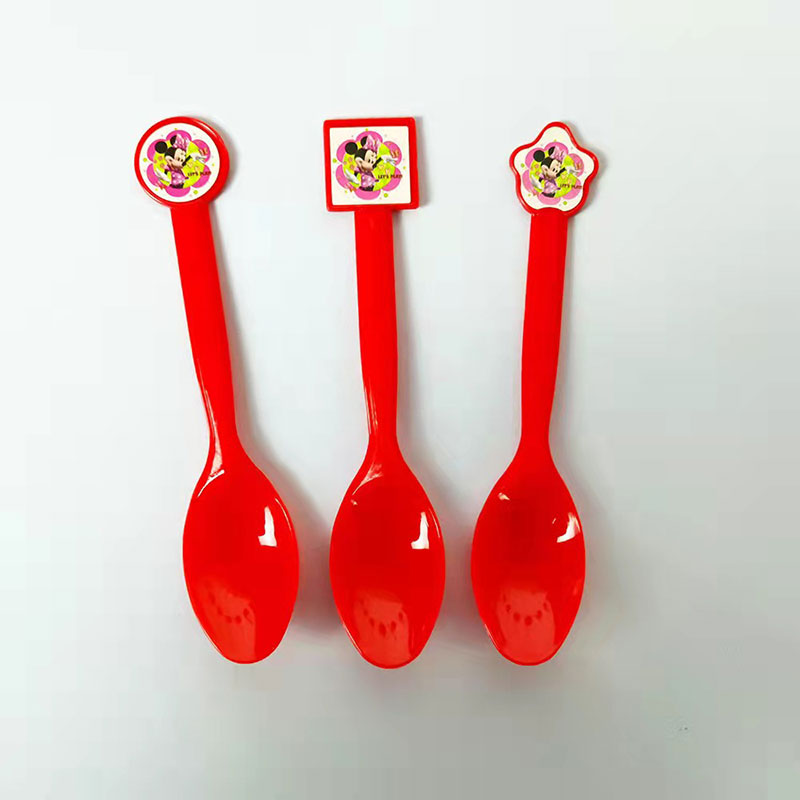 Minnie Plastic Spoons 8pc