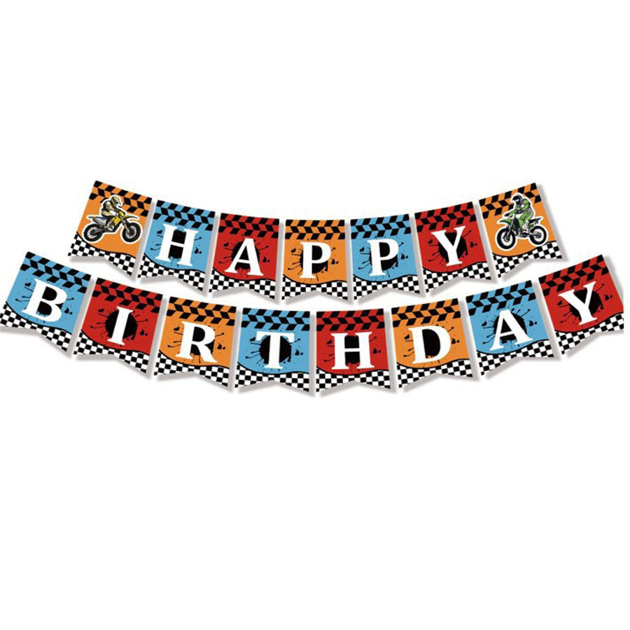 Motocross Birthday Banner