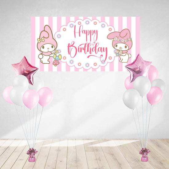 My Melody Birthday Banner & Balloon Bundle