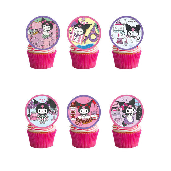 Kuromi Cupcake Picks (24pcs)