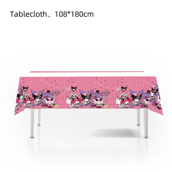 Kuromi Pink Table Cover