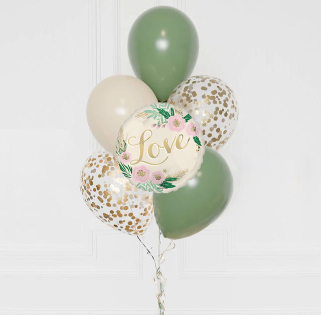 Natural Love Wedding Balloon in nature's colours.