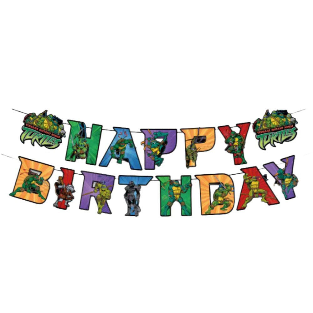 Teenage Mutant Ninja Turtles Happy Birthday Banner