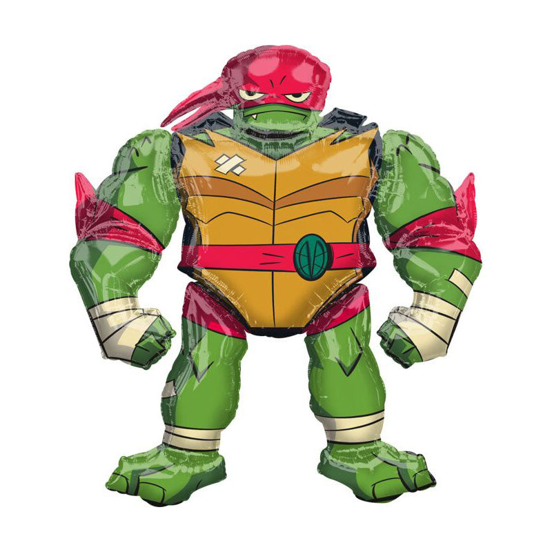 Load image into Gallery viewer, Raphael Life Size Air Walker Balloon from the Rise of the Teenage Mutant Ninja Turtle.
