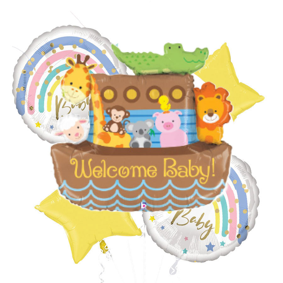 Noah's Ark Welcome Baby Balloon Bouquet