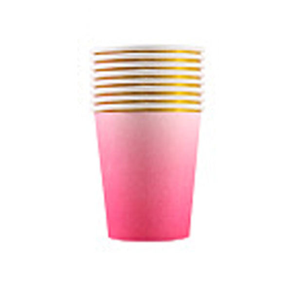Ombre Pink Party Cups (10pc)