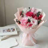 Everlasting Pink Ombré Rose Preserved Flower Bouquet