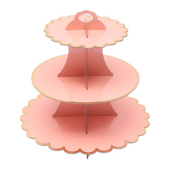 Orange coloured cupcake stand