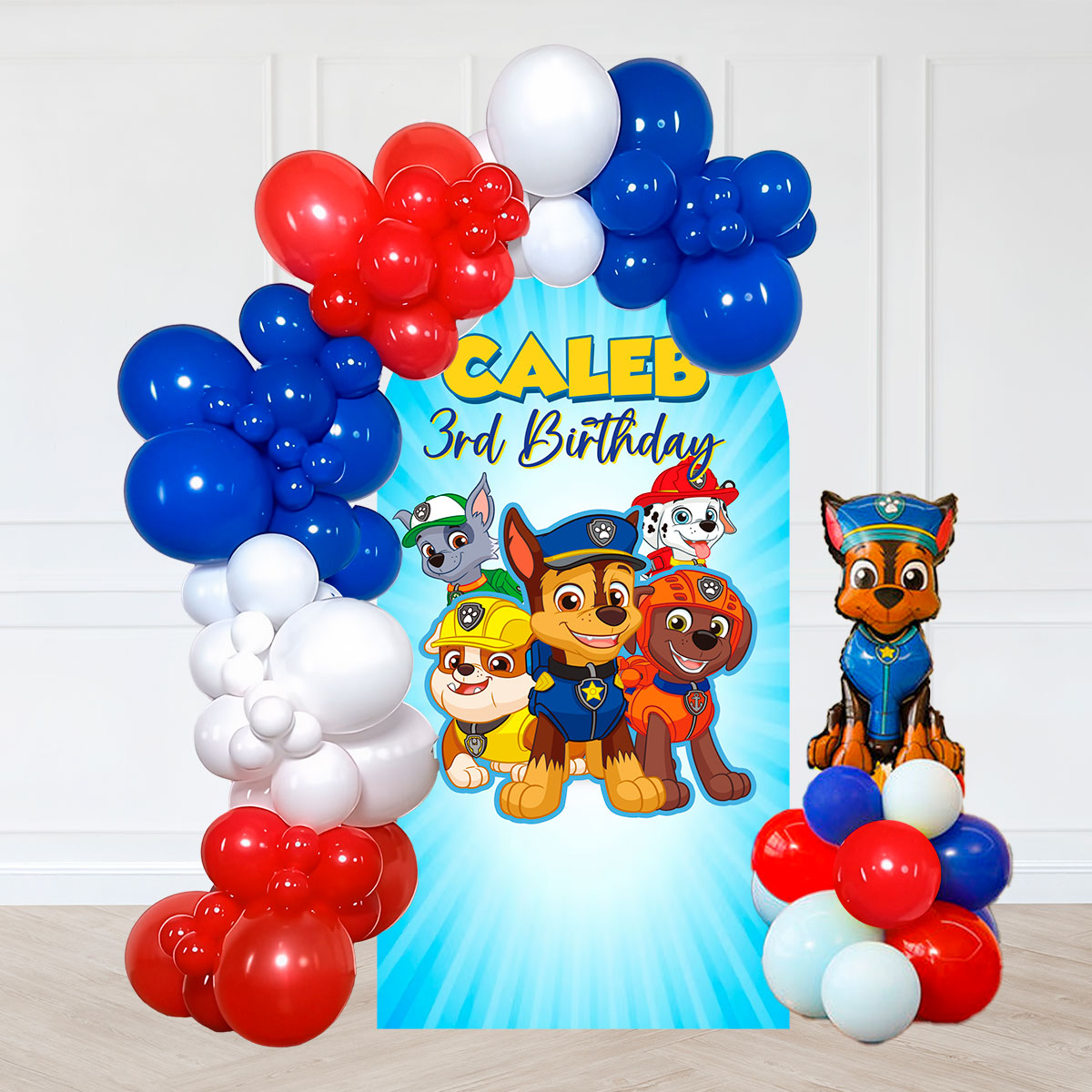 Paw Patrol Balloon Garland Backdrop Decoration