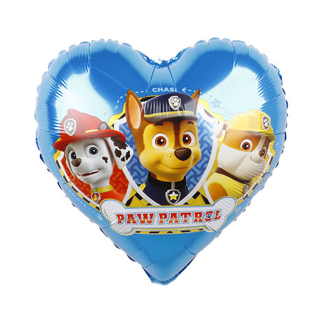 Blue Heart Paw Patrol Helium Balloon.