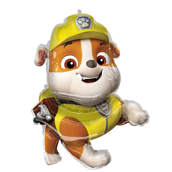 Load image into Gallery viewer, Paw Patrol Rubble Balloon is Yellow.
