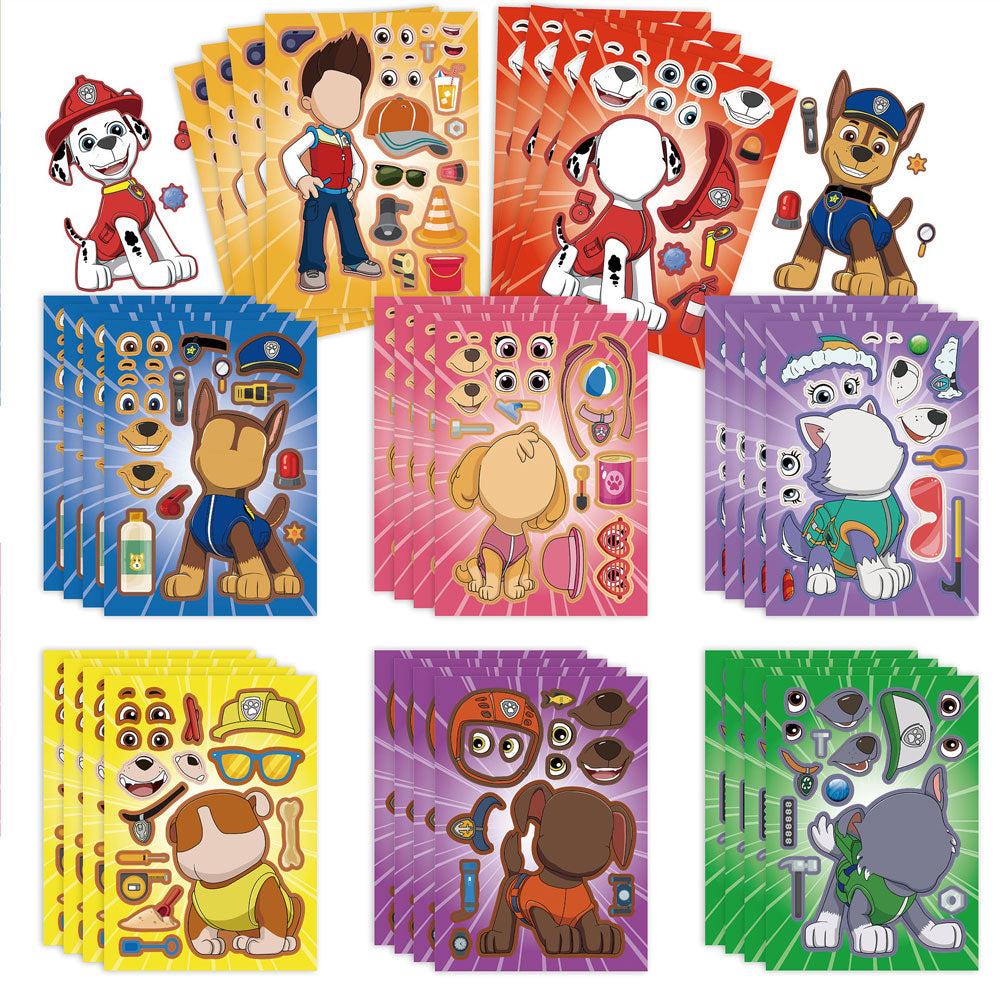 Paw Patrol Make a Face Activity Sticker Sheets (12pc)