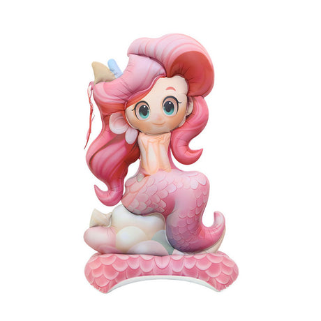 Pink Mermaid standing balloon for the under the sea party decoration.