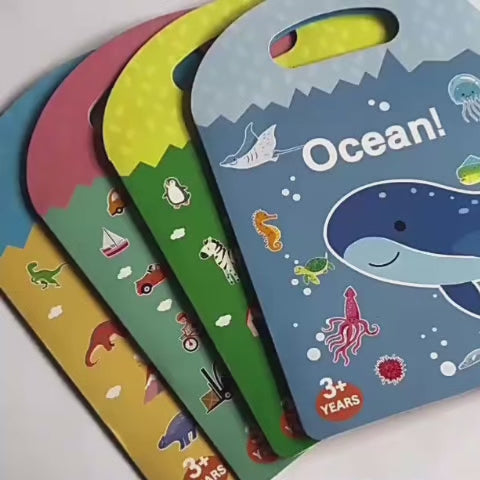 Reusable Jelly Sticker Play Book