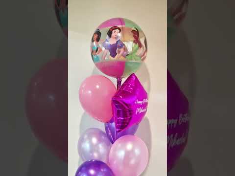 Princess Orbz Customised Star Latex Balloon Bouquet