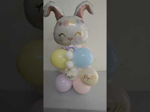 Easter Bunny Surprise Egg Balloon Display