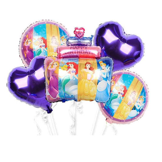 Disney Princess Birthday Cake Balloon Bouquet