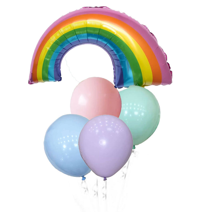 Rainbow Latex Balloon Bouquet