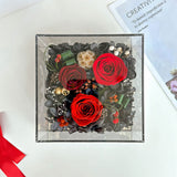 Everlasting Red Rose Preserved Flower Box
