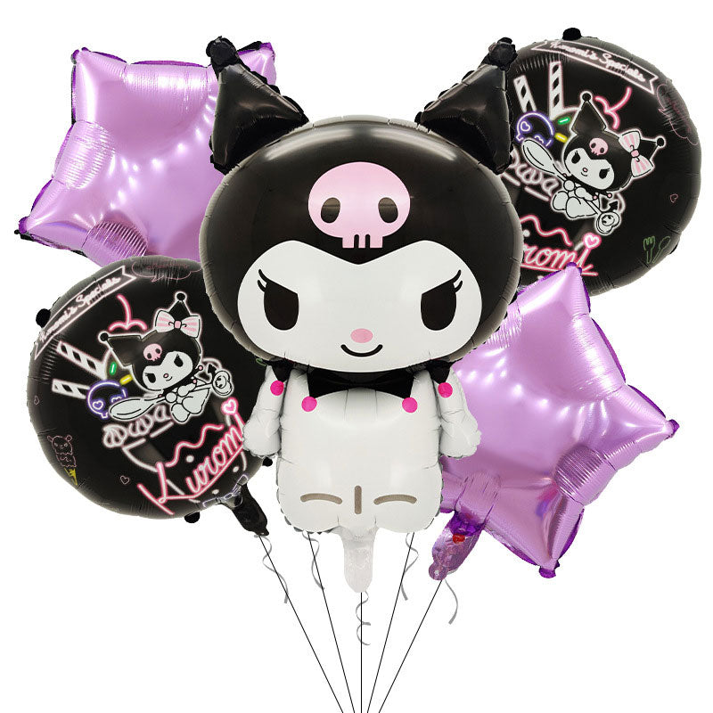 Black Villain Kuromi balloon bouquet for the anime lovers.