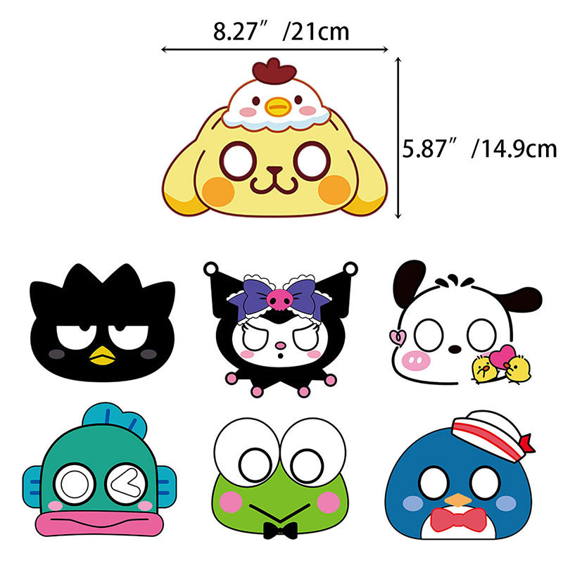 Sanrio Friends Party Half Face Masks