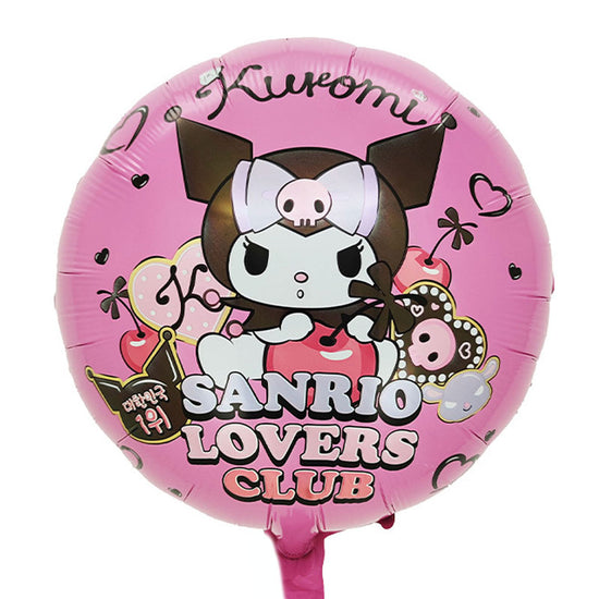 Load image into Gallery viewer, Sanrio Black Kuromi Balloon for the villian club.
