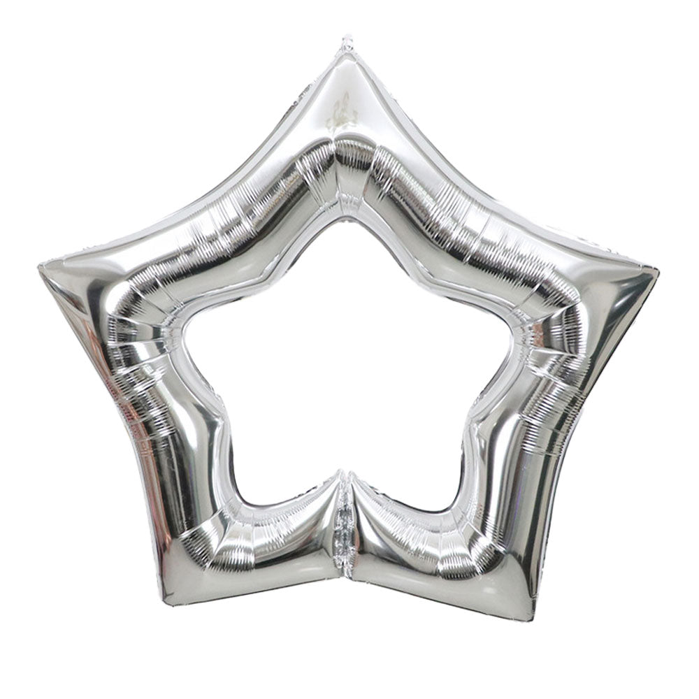 40" Silver Star Foil Balloon