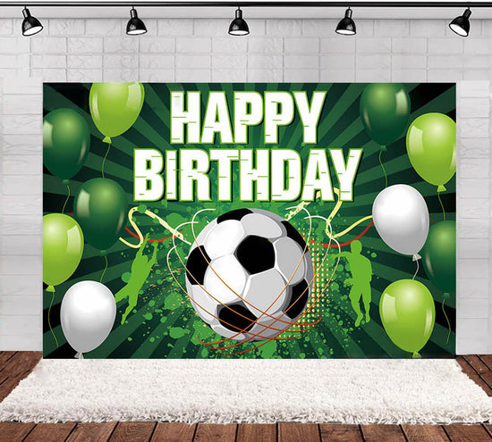 Soccer Strike Fabric Birthday Fabric Backdrop Banner