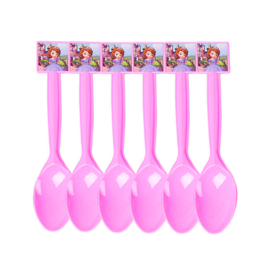 Sofia pink party spoons to make the lovely cake taste even yummier!