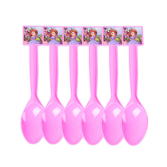 Sofia pink party spoons to make the lovely cake taste even yummier!