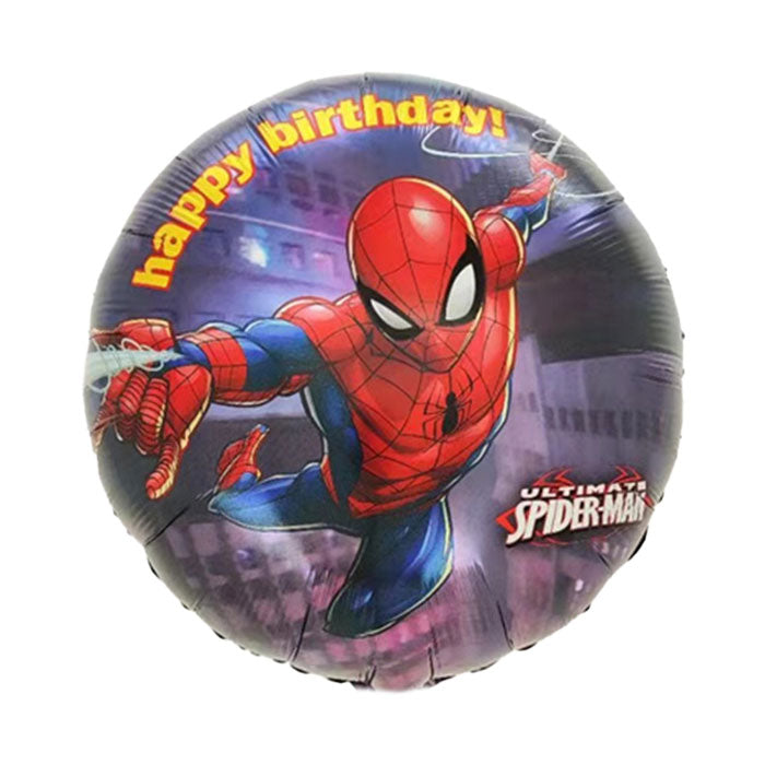 18" Spiderman Swinging Birthday Balloon for your party decoration.
