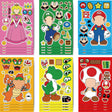 Super Mario Make a Face Activity Sticker Sheets (12pc)