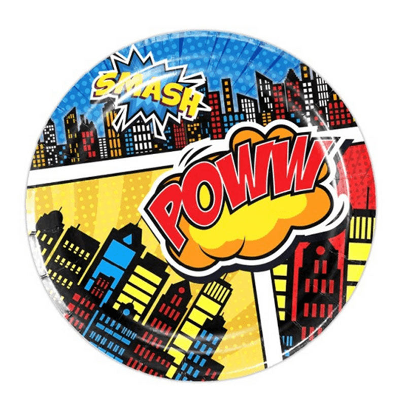 Super Heroes Party Plates