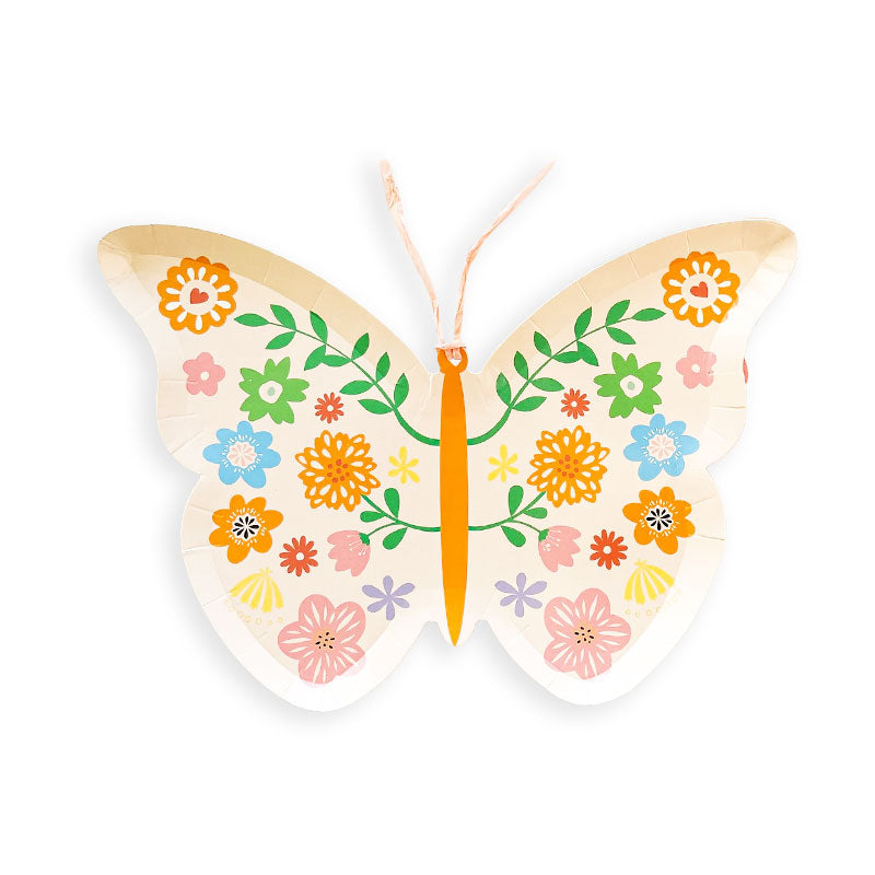 Butterfly shaped party paper plates