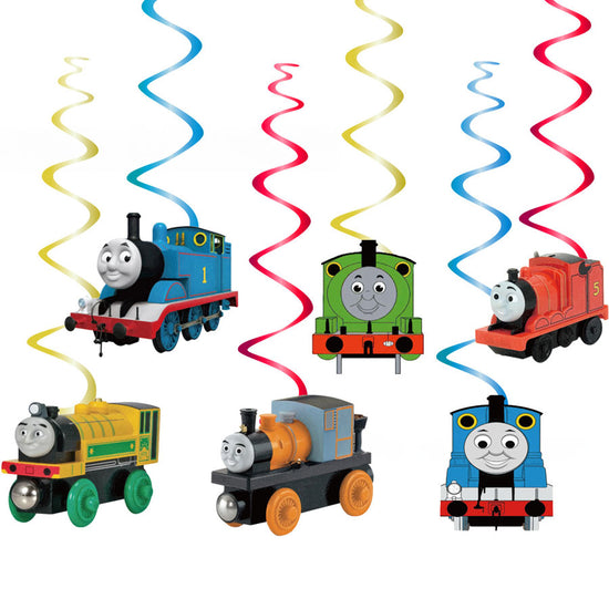 Thomas the Tank Party Swirl Decorations
