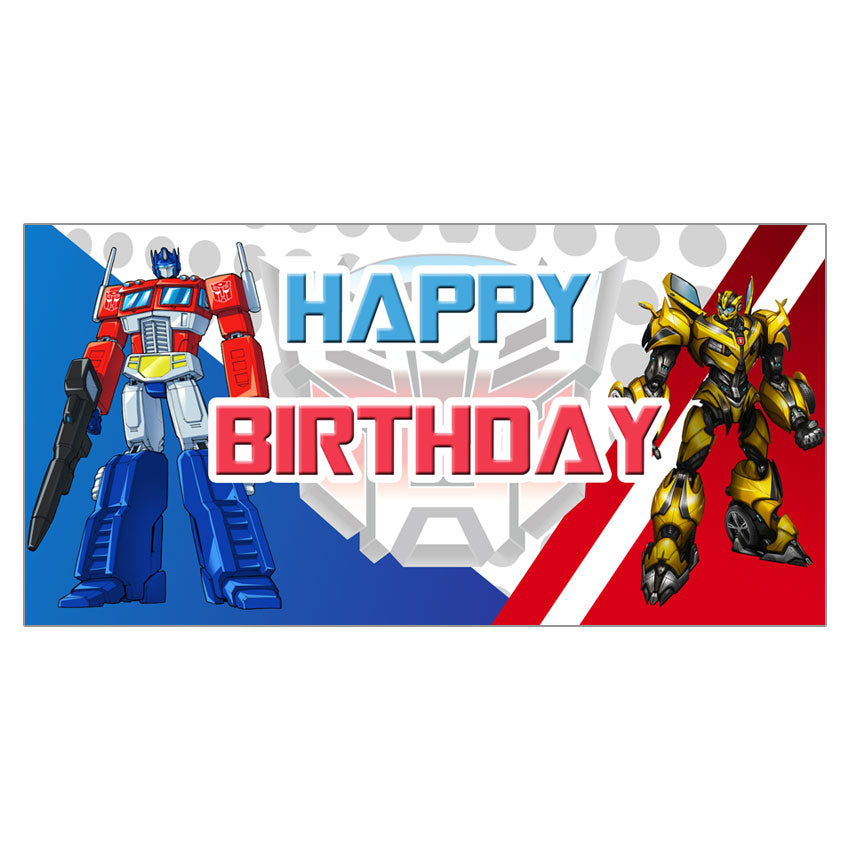 Load image into Gallery viewer, Transformers Birthday Poster Banner
