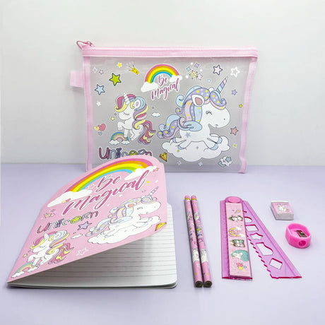 Unicorn Pencil Case Set