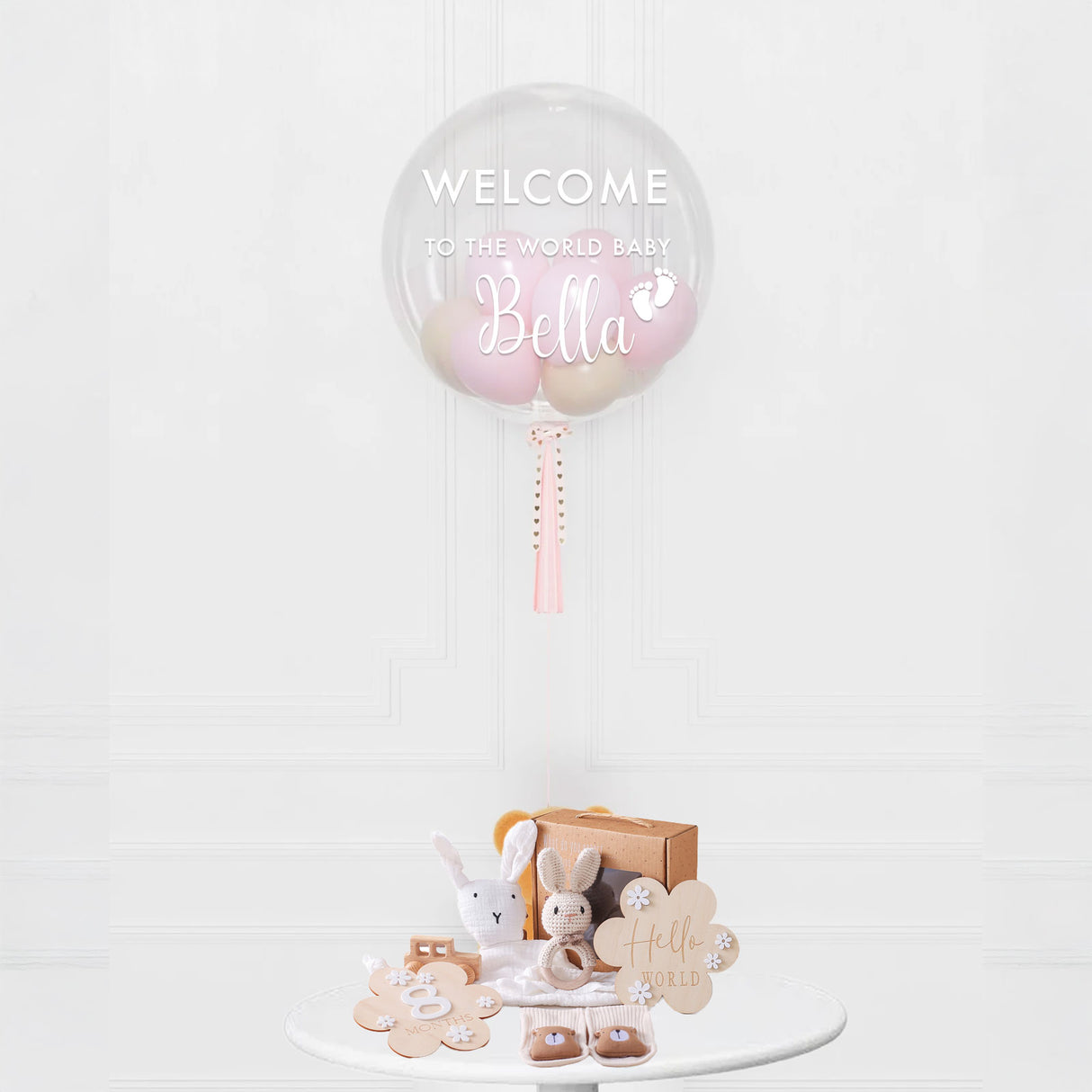 Welcome Baby Bubble Balloon Gift Set