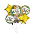 Jungle Animal Style Balloon Bouquet to welcome home the newborn baby.